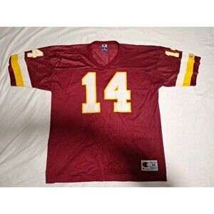 Vintage 1990s Champion Men’s Large Brad Johnson #14 Football Jersey Size 44/L